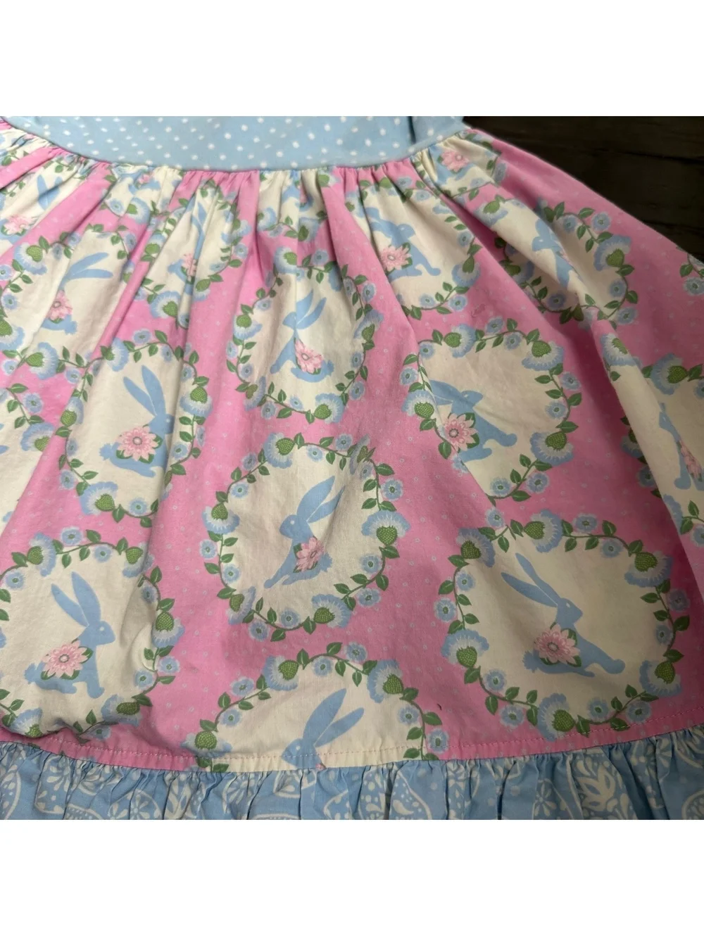 Eleanor Rose Bunnies Pink Dress Size 6-7